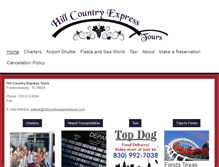 Tablet Screenshot of hillcountryexpresstours.com